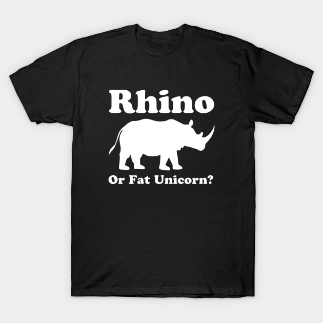 Rhino Or Fat Unicorn New Mens Unisex Fit Funny Cotton Unicorn T-Shirt by huepham613